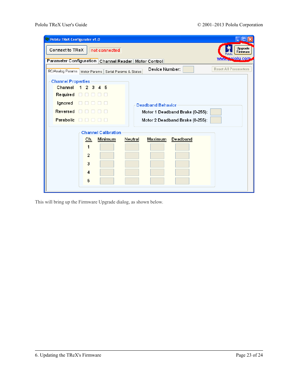 Pololu TReX User Manual | Page 23 / 24
