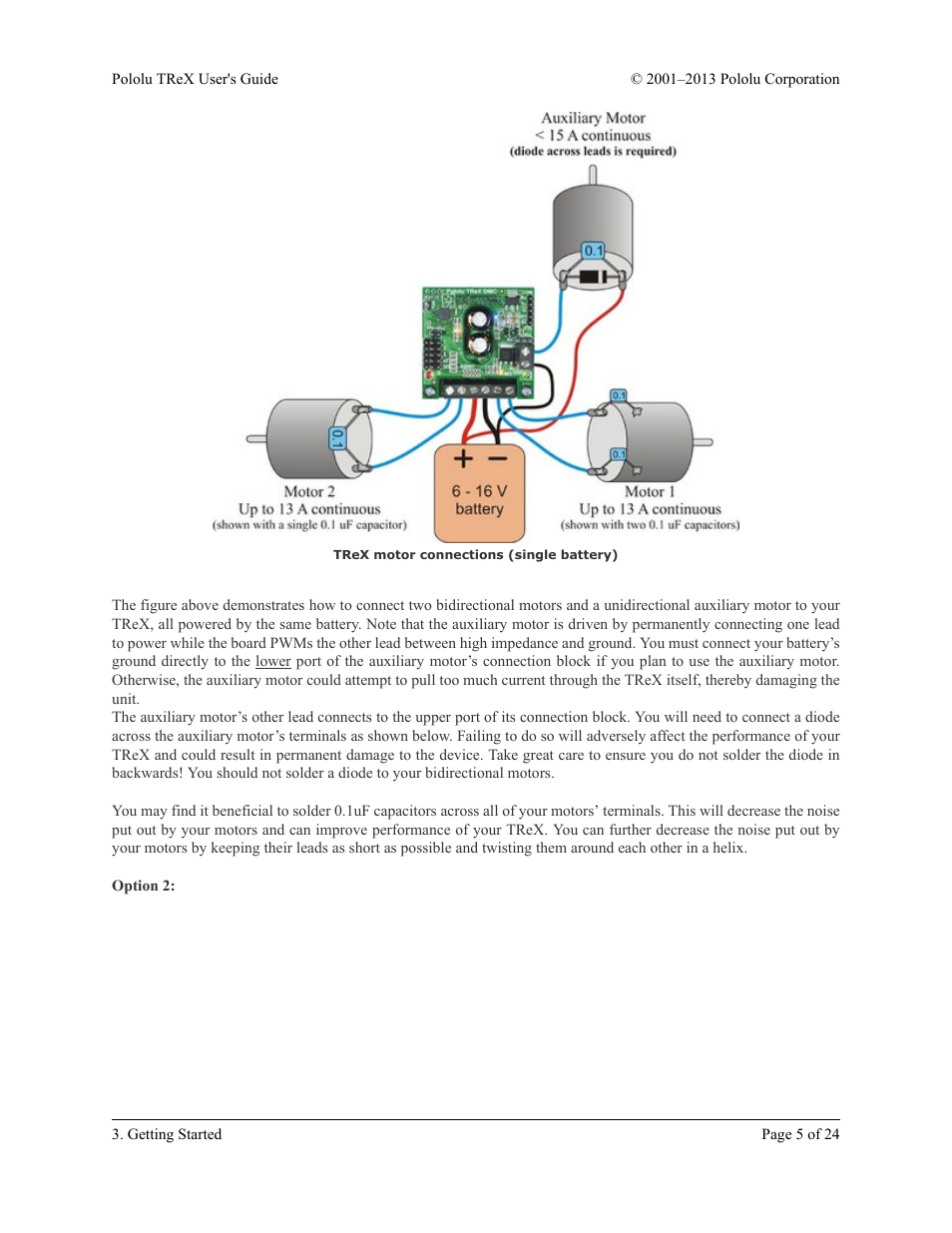 Pololu TReX User Manual | Page 5 / 24