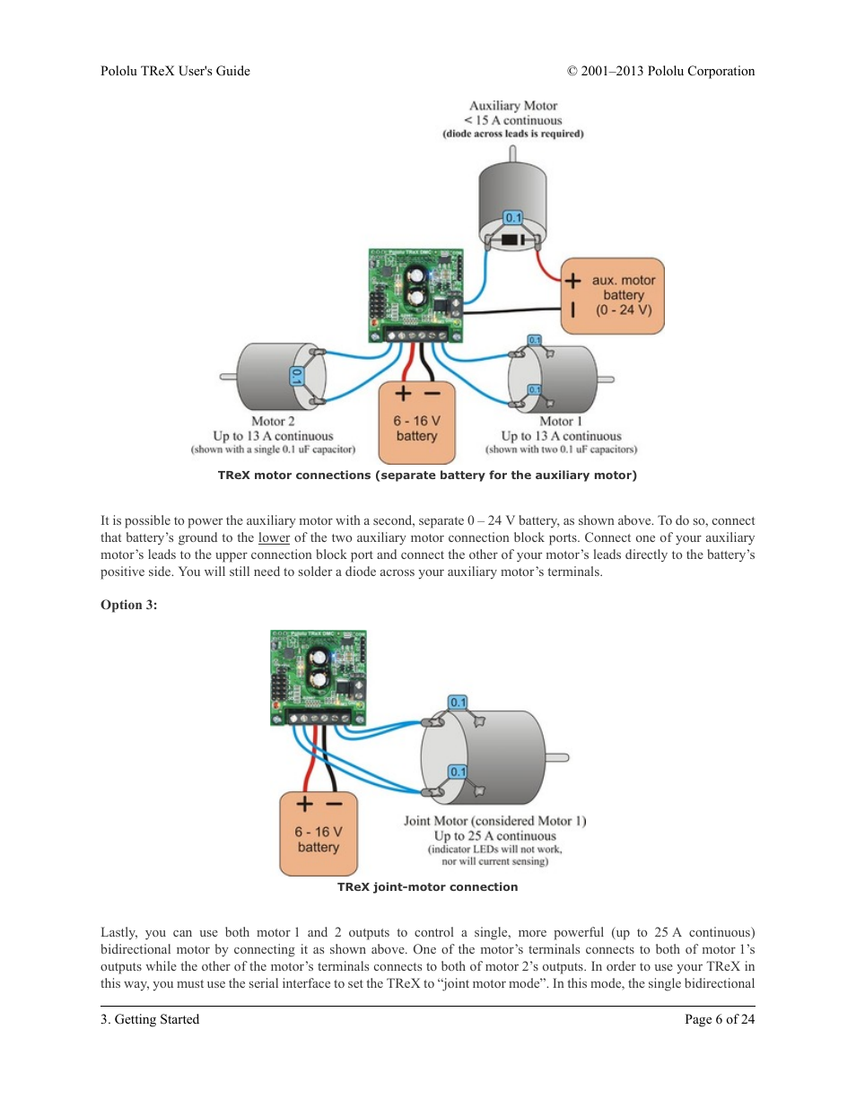 Pololu TReX User Manual | Page 6 / 24