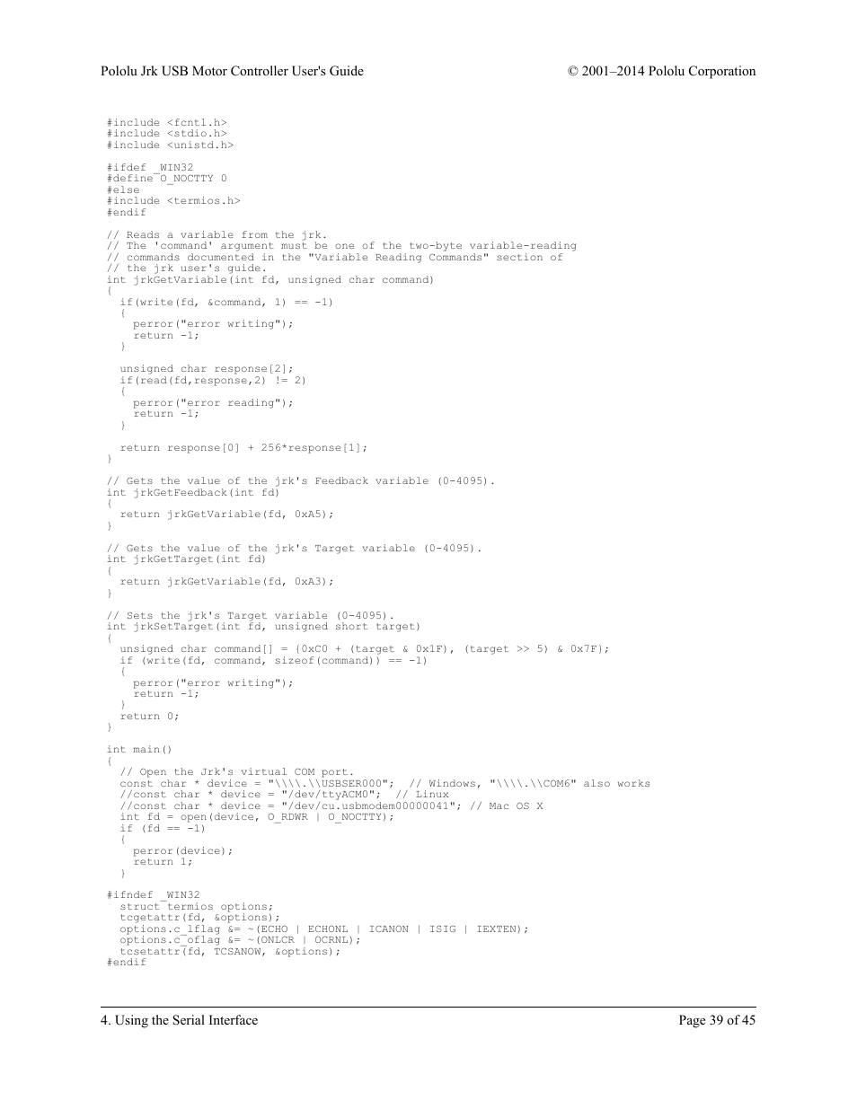Pololu Jrk USB User Manual | Page 39 / 45