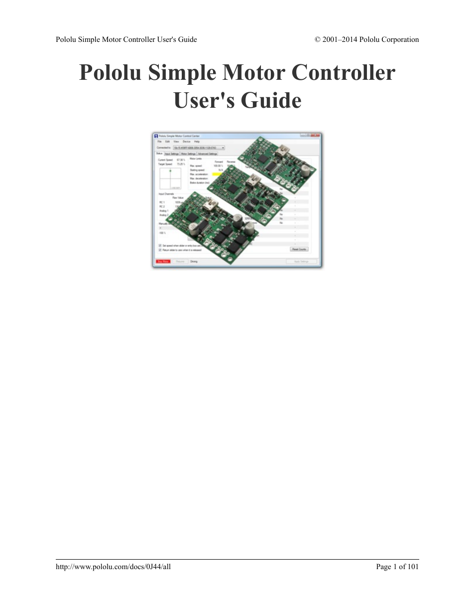 Pololu Simple User Manual | 101 pages