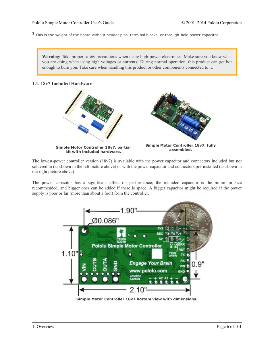 18v7 included hardware | Pololu Simple User Manual | Page 6 / 101
