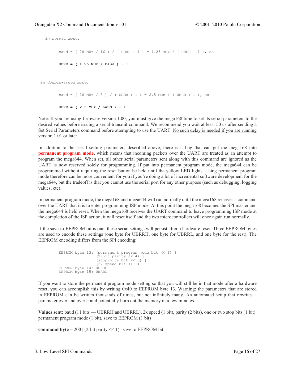 Pololu Orangutan X2 User Manual | Page 16 / 27
