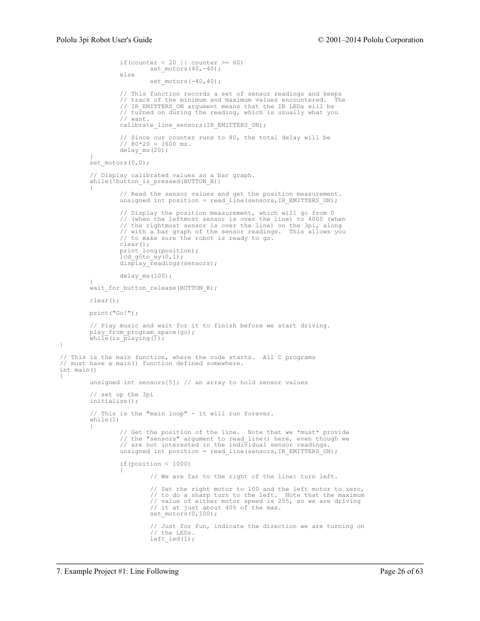 Pololu 3pi Robot User Manual | Page 26 / 63