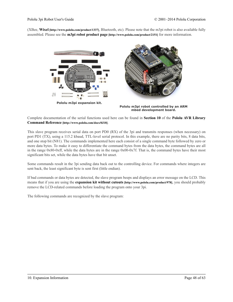 Pololu 3pi Robot User Manual | Page 48 / 63