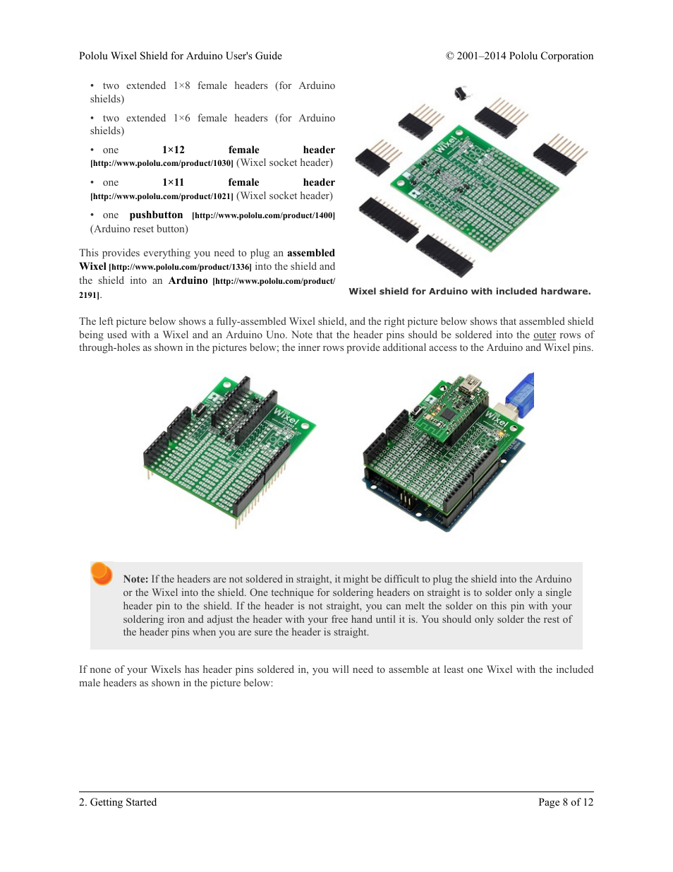 Pololu Wixel Shield for Arduino User Manual | Page 8 / 12