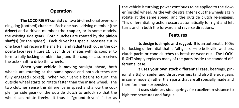 Powertrax LOCK-RIGHT Performace Locker User Manual | Page 3 / 16