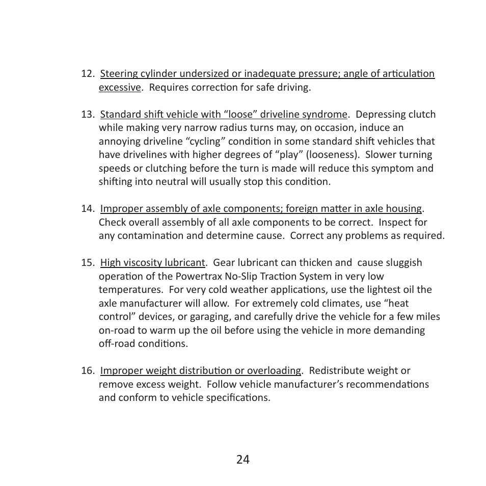 Powertrax No-Slip Traction System User Manual User Manual | Page 27 / 32