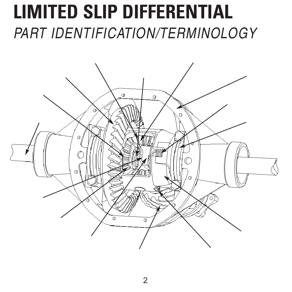 Limited slip differential, Part identification/terminology | Powertrax 9206883128 User Manual | Page 4 / 26