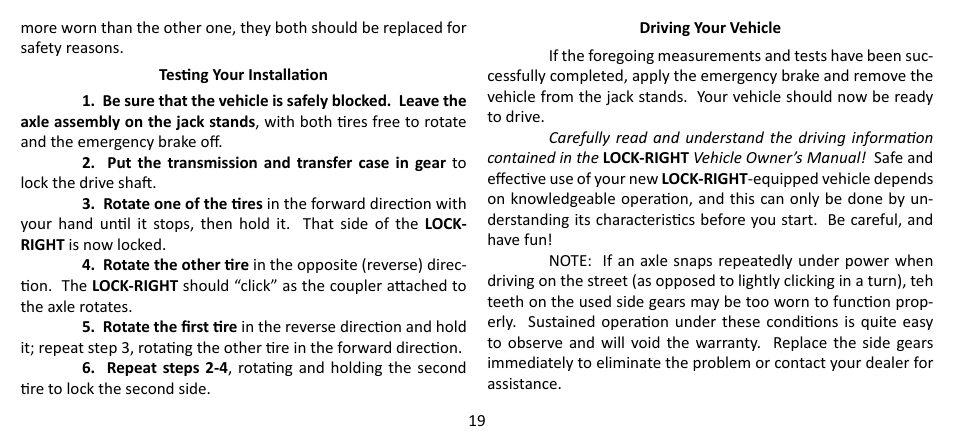 Powertrax 9010 User Manual | Page 19 / 24