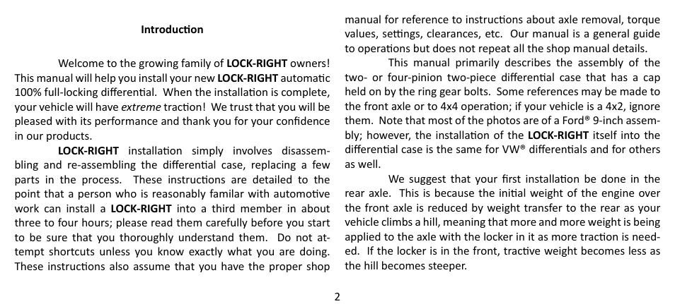 Powertrax 9010 User Manual | Page 2 / 24