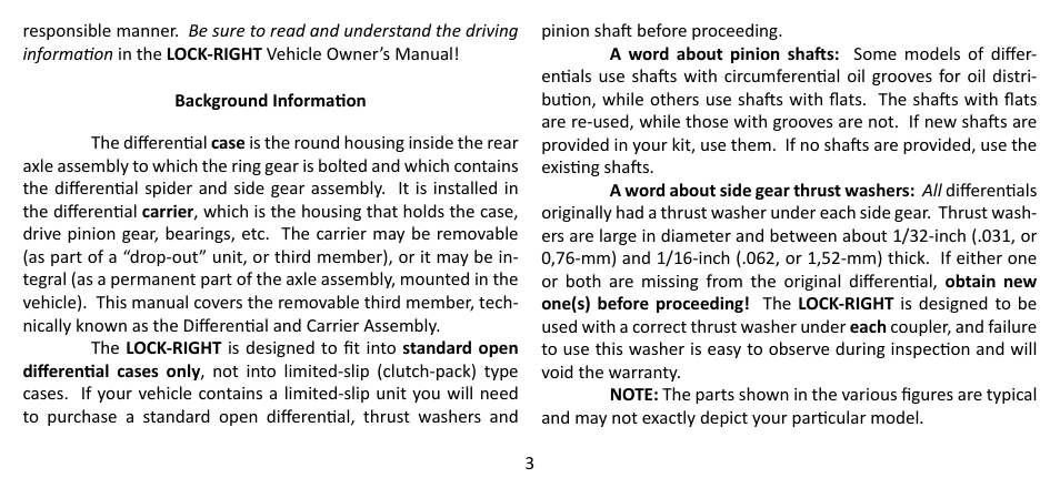 Powertrax 1540 User Manual | Page 3 / 20