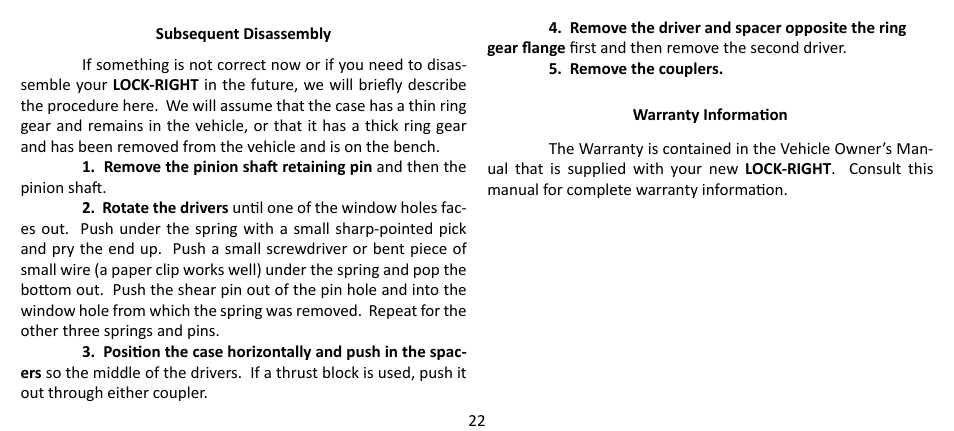 Powertrax 4110 User Manual | Page 22 / 28