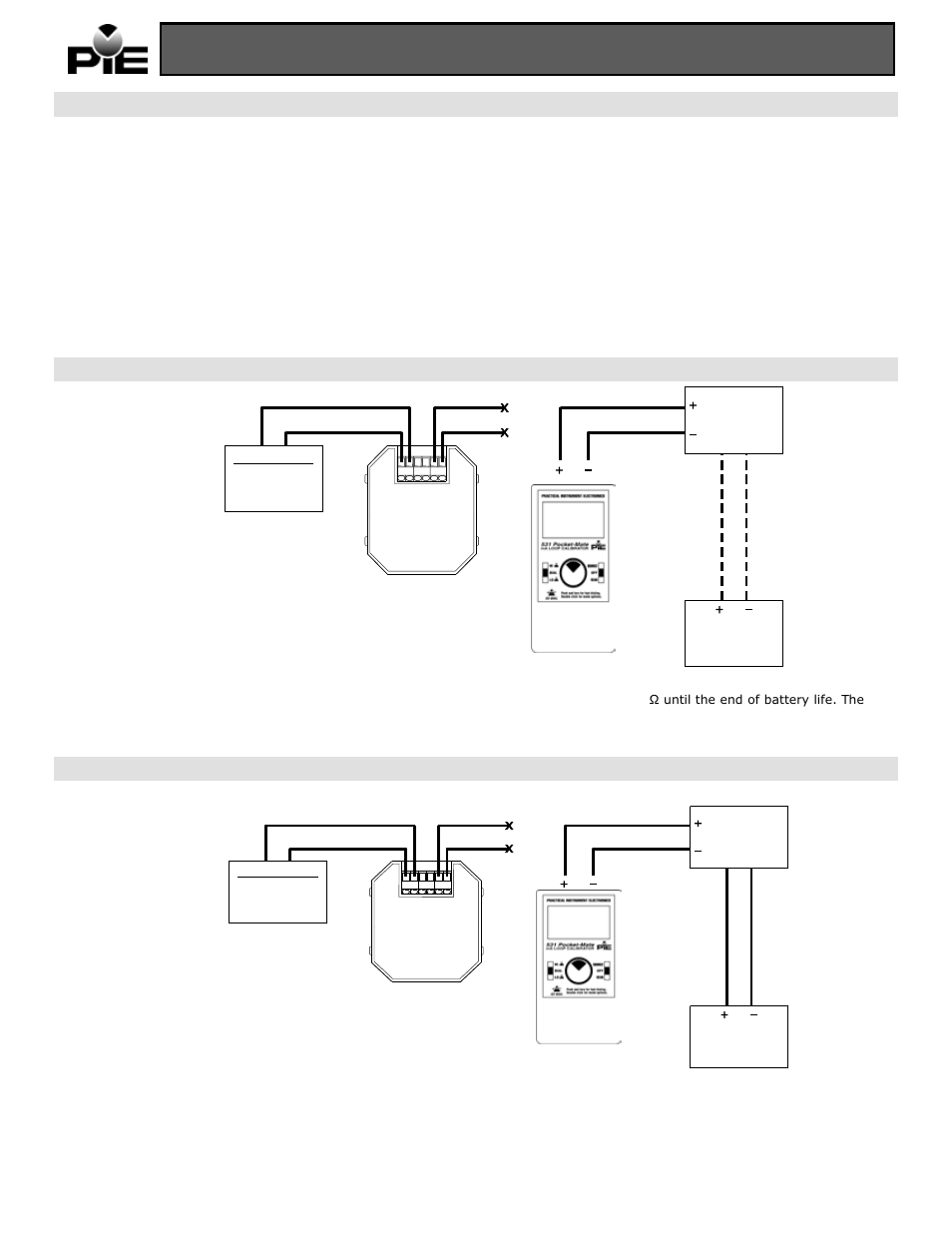 Model 531 operating instructions, Ez-check, Switch | Source mode, Wire transmitter simulation mode | Practical Instrument Electronics 531 User Manual | Page 2 / 4