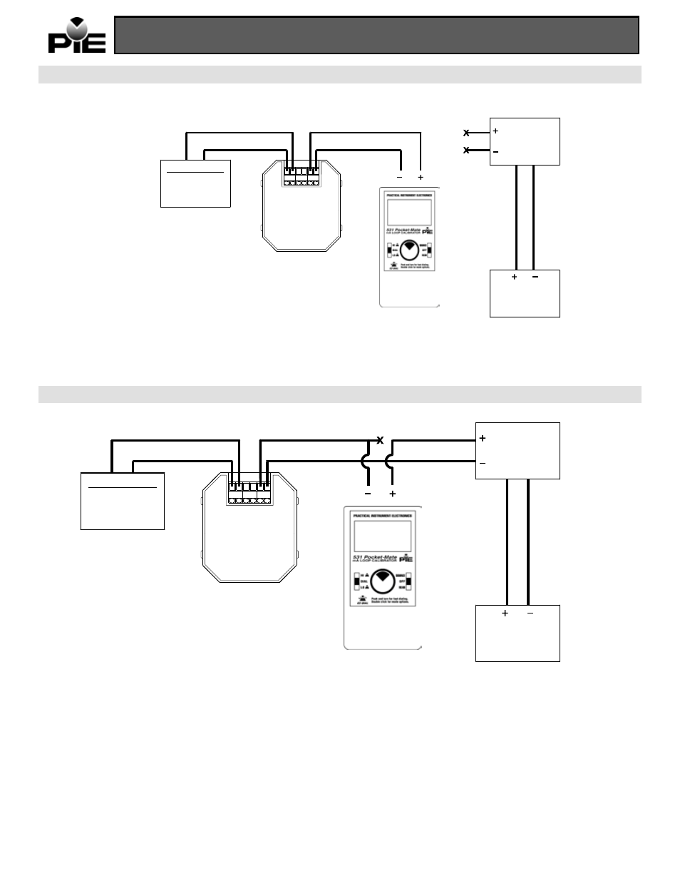 Model 531 operating instructions, Power and measure transmitter mode, Read mode | Practical Instrument Electronics 531 User Manual | Page 3 / 4