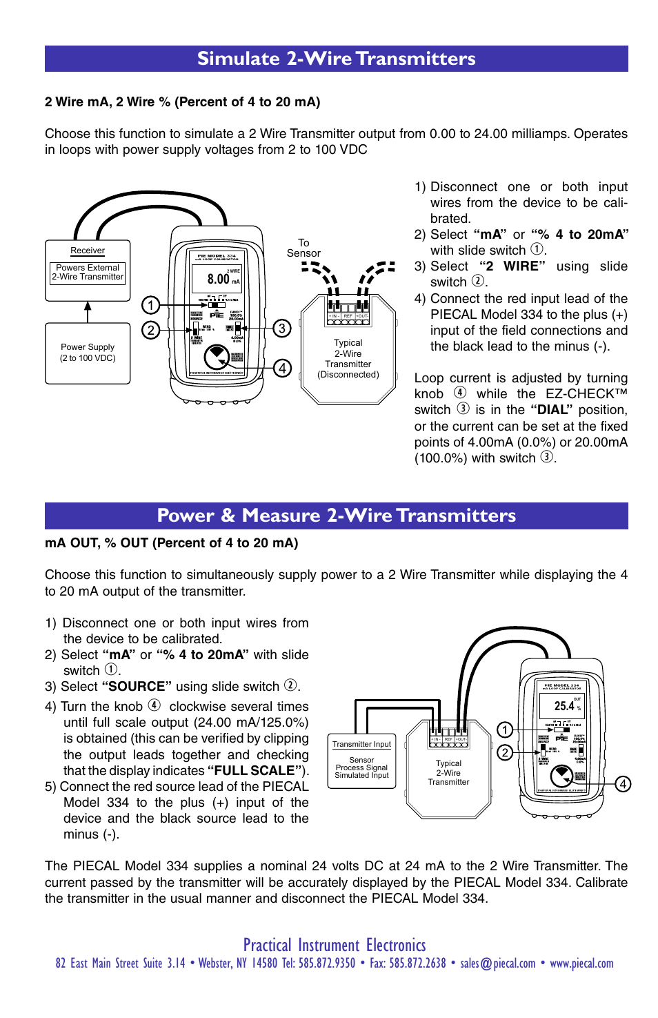 Practical instrument electronics | Practical Instrument Electronics 334 User Manual | Page 4 / 8