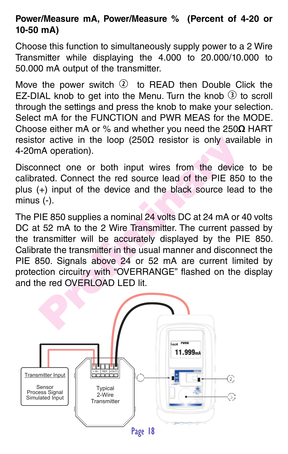 Pr eliminar y, Page 18 | Practical Instrument Electronics 850 User Manual | Page 20 / 48