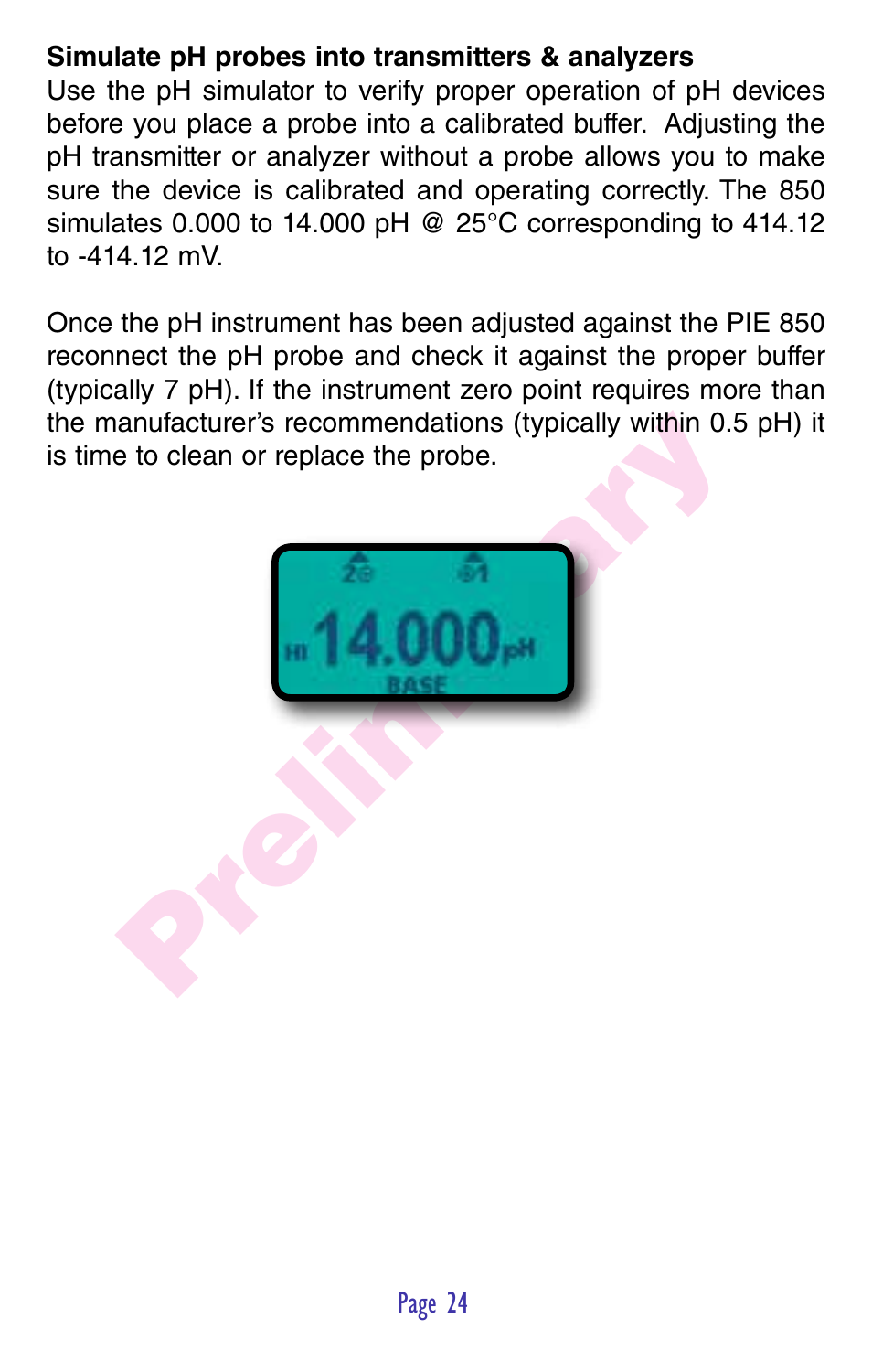 Pr eliminar y | Practical Instrument Electronics 850 User Manual | Page 26 / 48