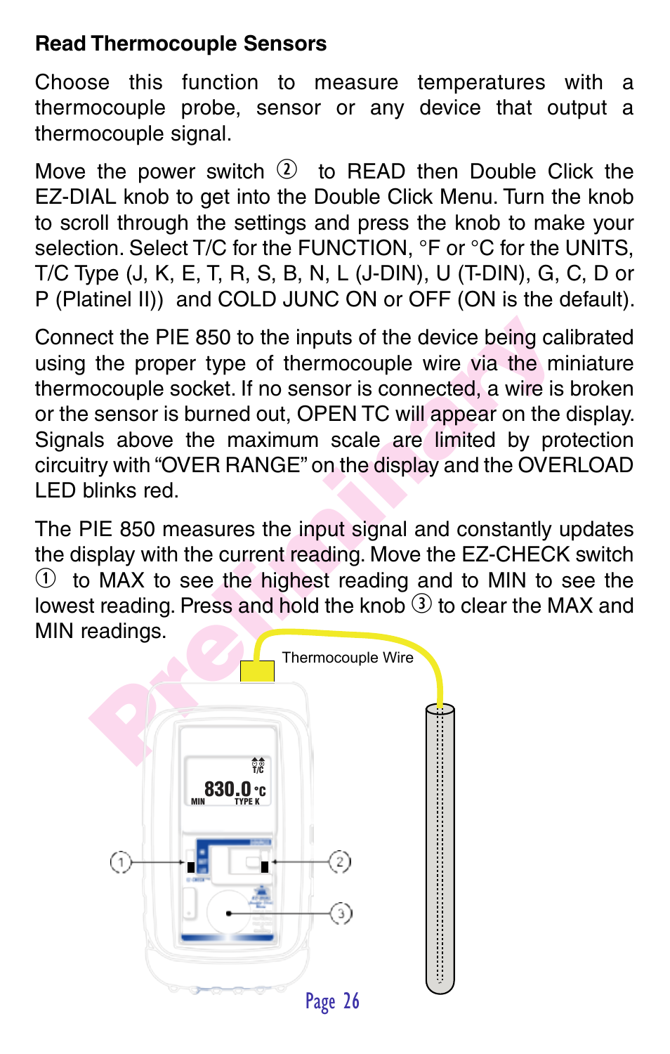Pr eliminar y | Practical Instrument Electronics 850 User Manual | Page 28 / 48