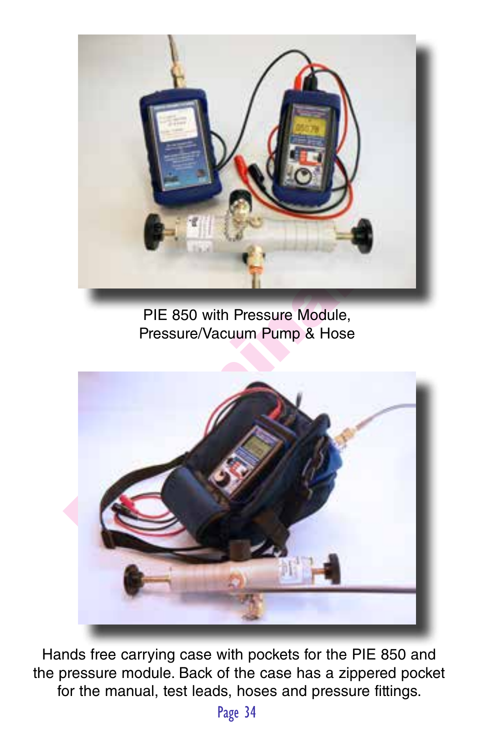 Pr eliminar y | Practical Instrument Electronics 850 User Manual | Page 36 / 48