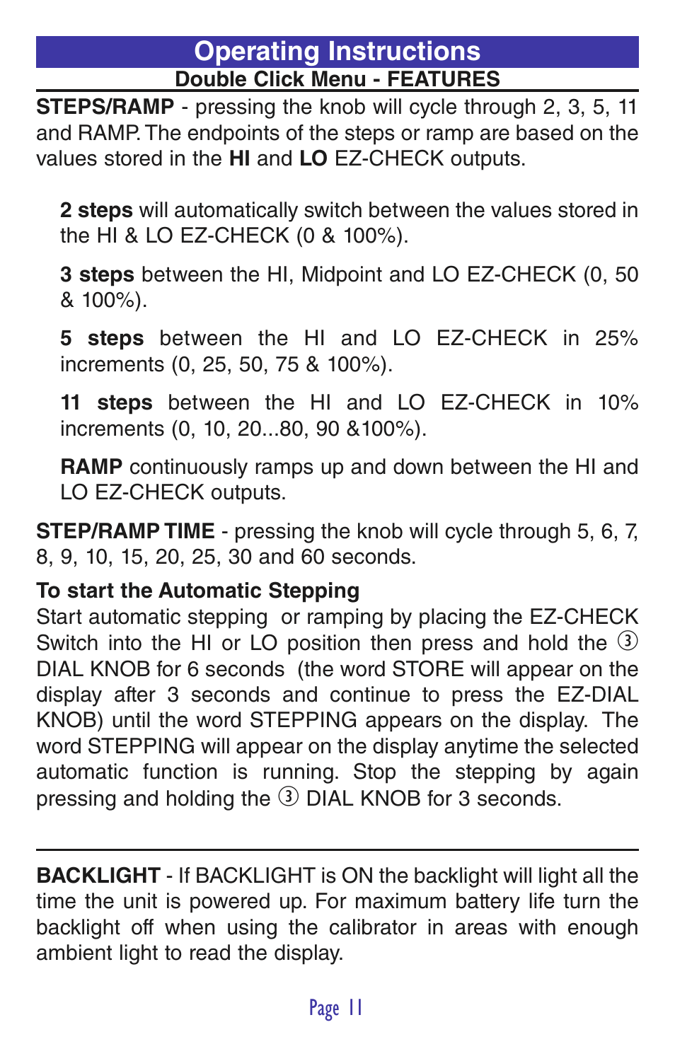 Operating instructions | Practical Instrument Electronics 830 User Manual | Page 13 / 52