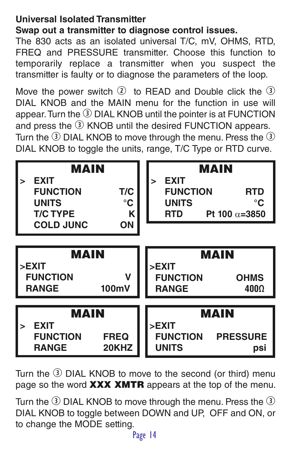 Main | Practical Instrument Electronics 830 User Manual | Page 16 / 52