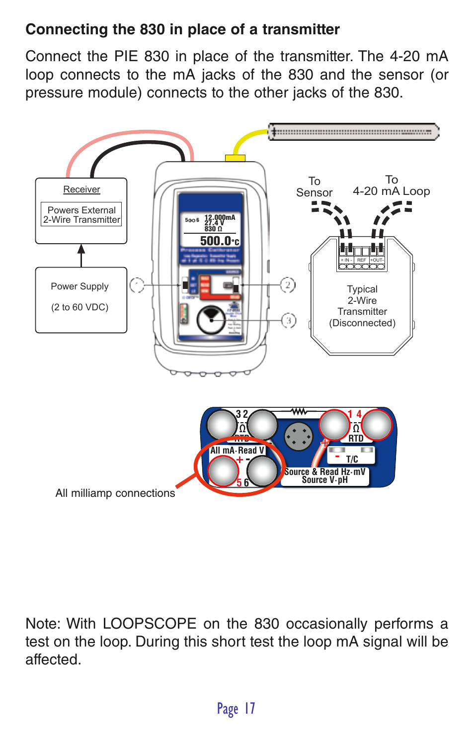 Page 17 | Practical Instrument Electronics 830 User Manual | Page 19 / 52
