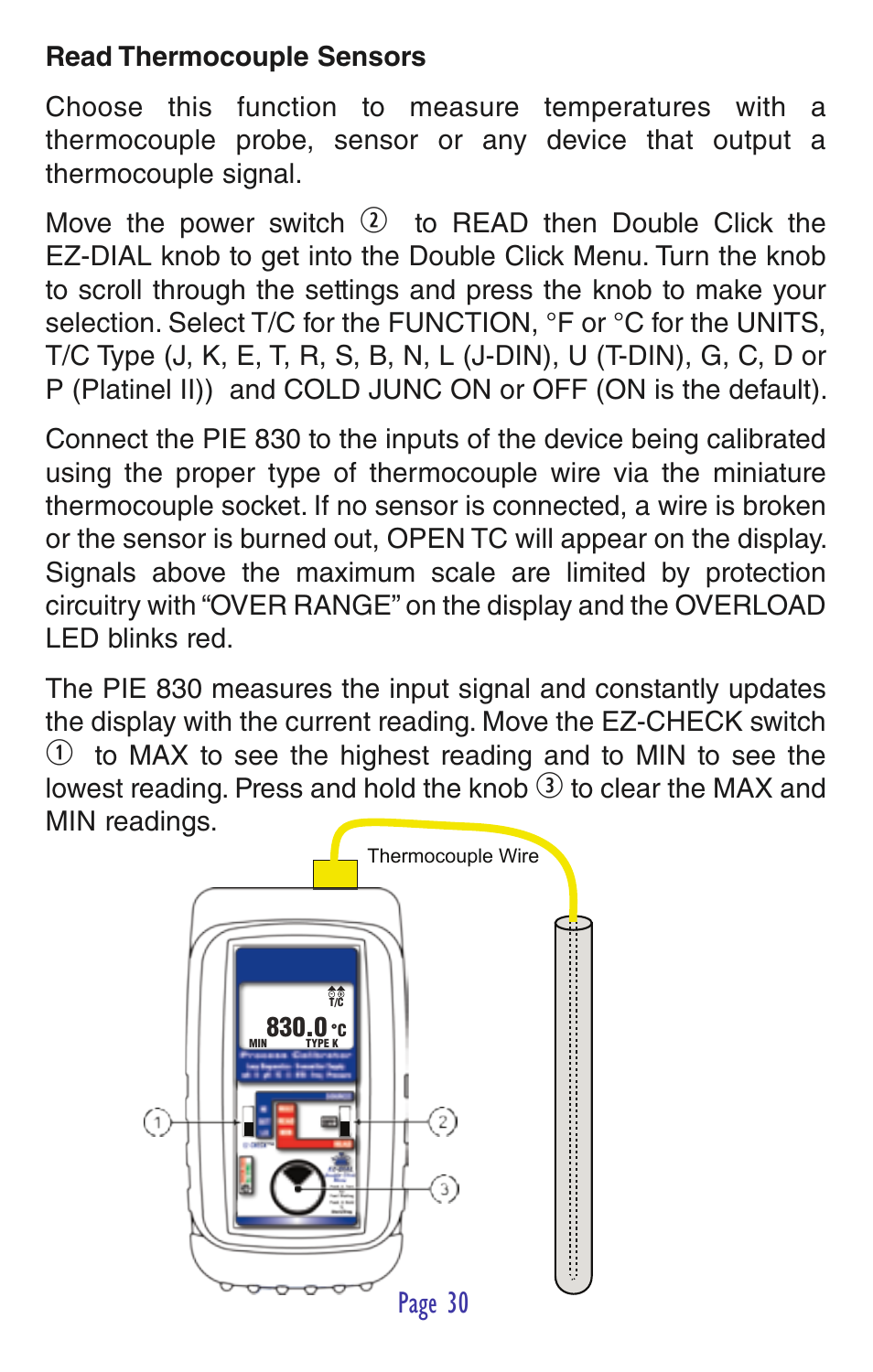 Page 30 | Practical Instrument Electronics 830 User Manual | Page 32 / 52