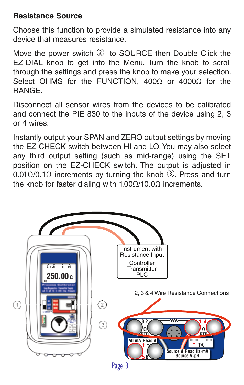 Page 31 | Practical Instrument Electronics 830 User Manual | Page 33 / 52