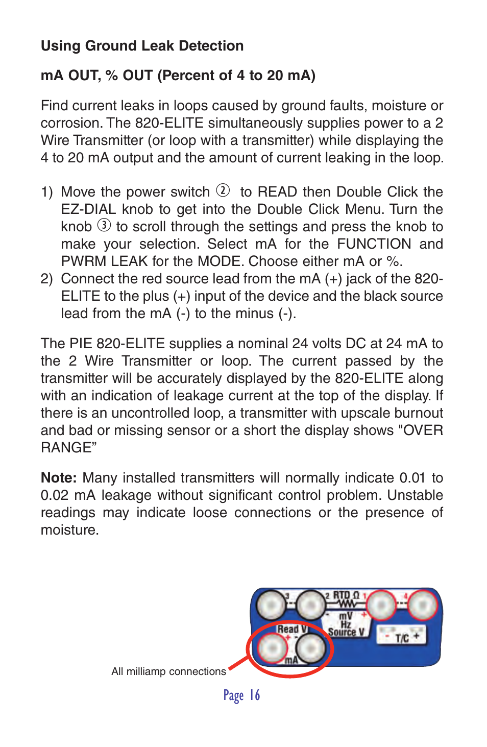 Practical Instrument Electronics 820-ELITE User Manual | Page 18 / 44