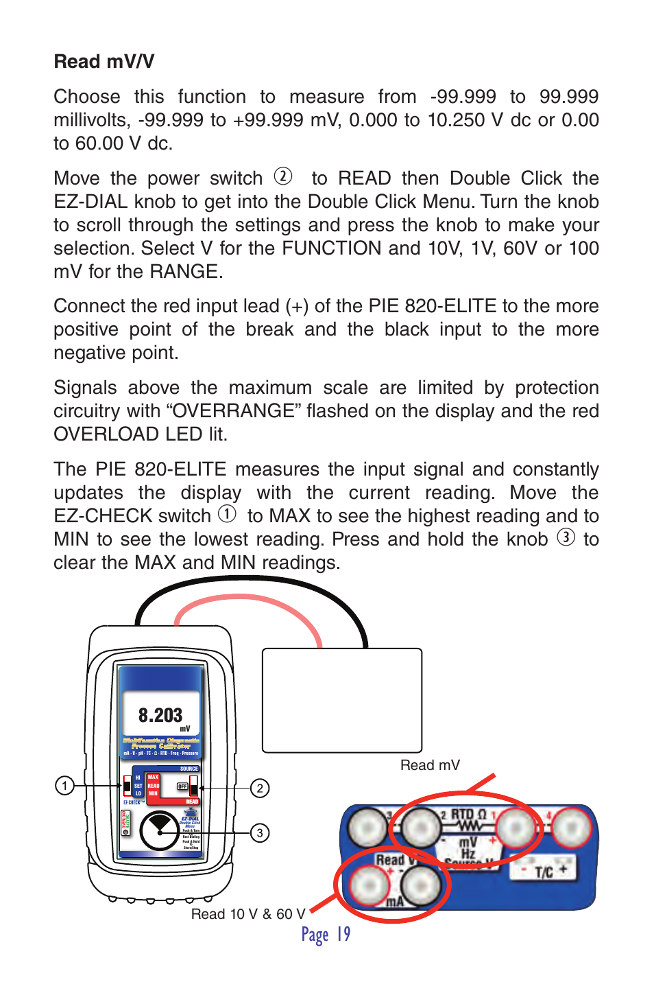 Page 19 | Practical Instrument Electronics 820-ELITE User Manual | Page 21 / 44