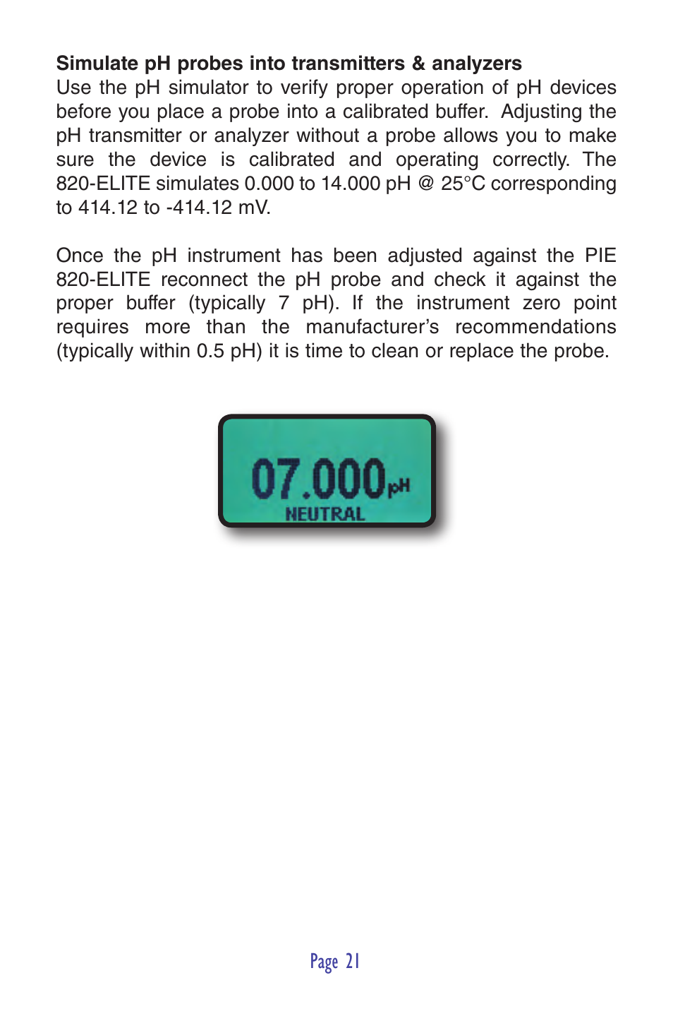 Practical Instrument Electronics 820-ELITE User Manual | Page 23 / 44