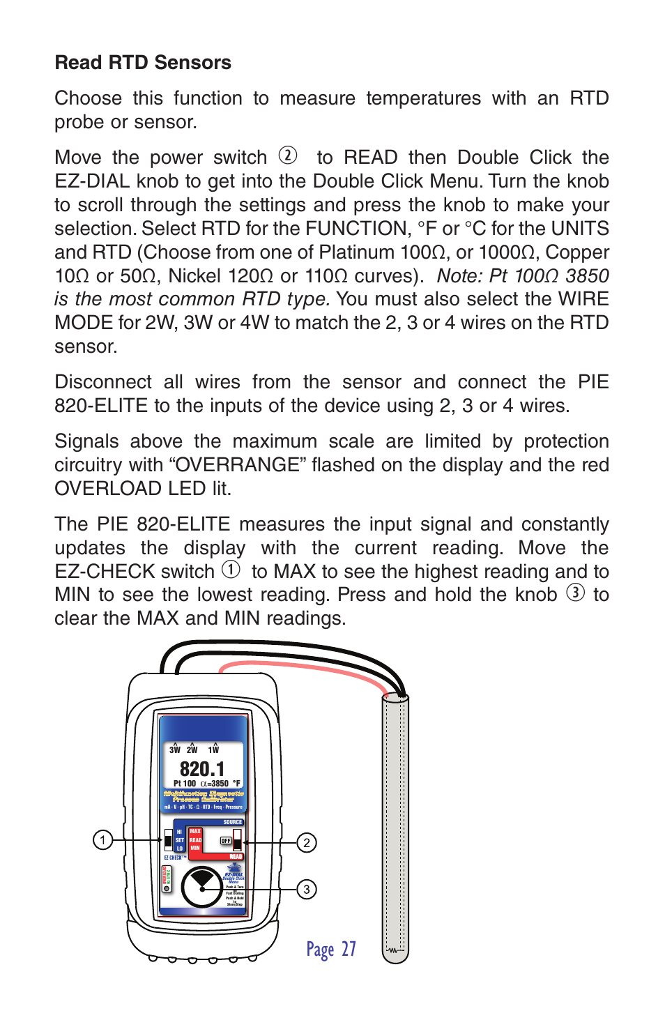 Page 27 | Practical Instrument Electronics 820-ELITE User Manual | Page 29 / 44