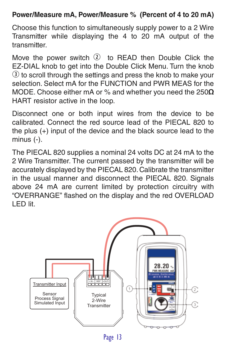 Page 13 | Practical Instrument Electronics 820 User Manual | Page 15 / 36