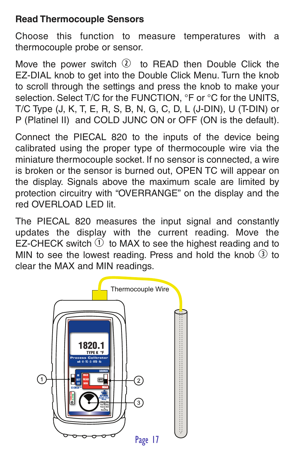 Page 17 | Practical Instrument Electronics 820 User Manual | Page 19 / 36