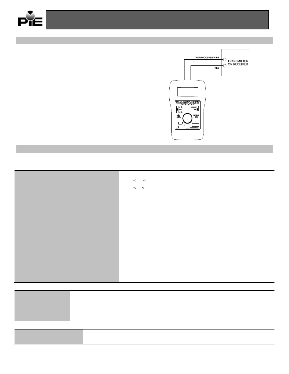 Connection diagram, Specifications, General specifications | Model 522 operating instructions | Practical Instrument Electronics 522 Rev D User Manual | Page 3 / 4