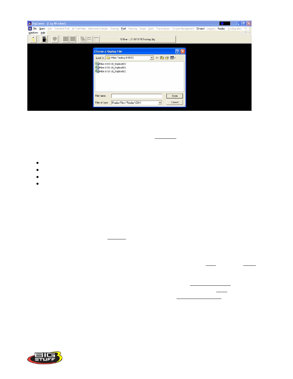 Extened replay firmware – important notice | Precision Turbo and Engine BigStuff3 GEN3 PRO SEFI System Hardware & BigComm Software User Manual | Page 119 / 138
