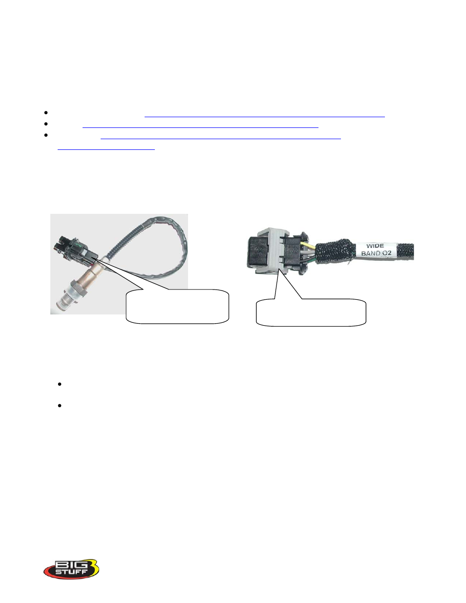 Wide_band_o2_installation, Wide band oxygen sensor installation | Precision Turbo and Engine BigStuff3 GEN3 PRO SEFI System Hardware & BigComm Software User Manual | Page 33 / 138