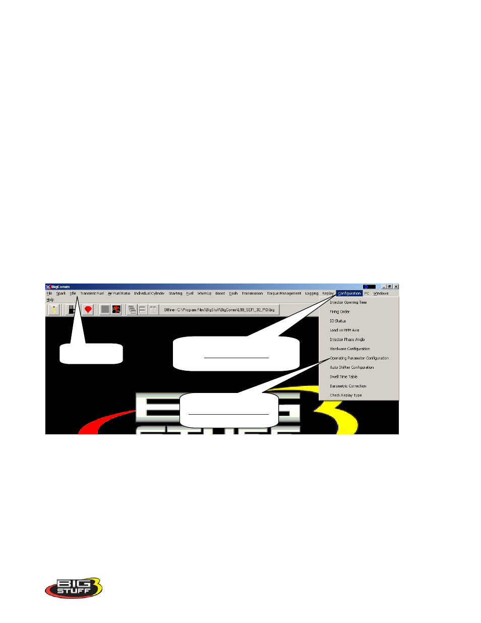 Closing_windows, Configuration, Hardware_configuration | Closing windows, Hardware configuration | Precision Turbo and Engine BigStuff3 GEN3 PRO SEFI System Hardware & BigComm Software User Manual | Page 46 / 138