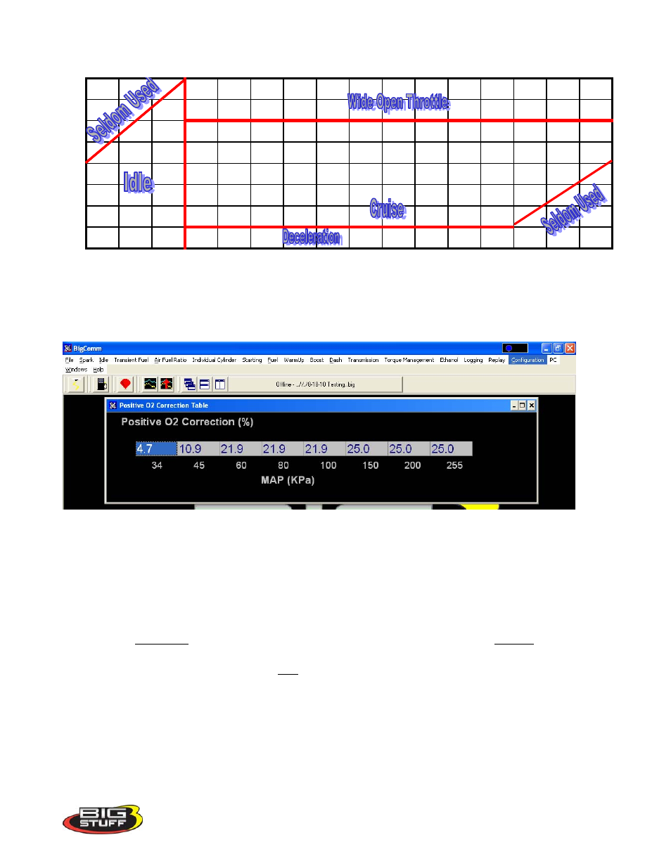 Positive 02 correction, Positive_o2_correction, Enter | Precision Turbo and Engine BigStuff3 GEN3 PRO SEFI System Hardware & BigComm Software User Manual | Page 66 / 138