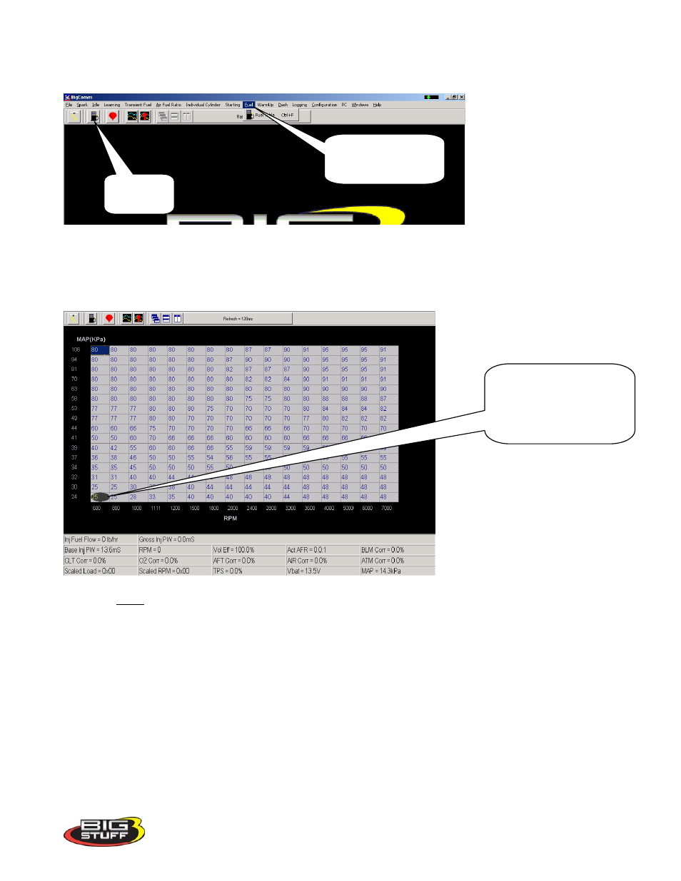 Fuel table, Fuel_table | Precision Turbo and Engine BigStuff3 GEN3 PRO SEFI System Hardware & BigComm Software User Manual | Page 73 / 138