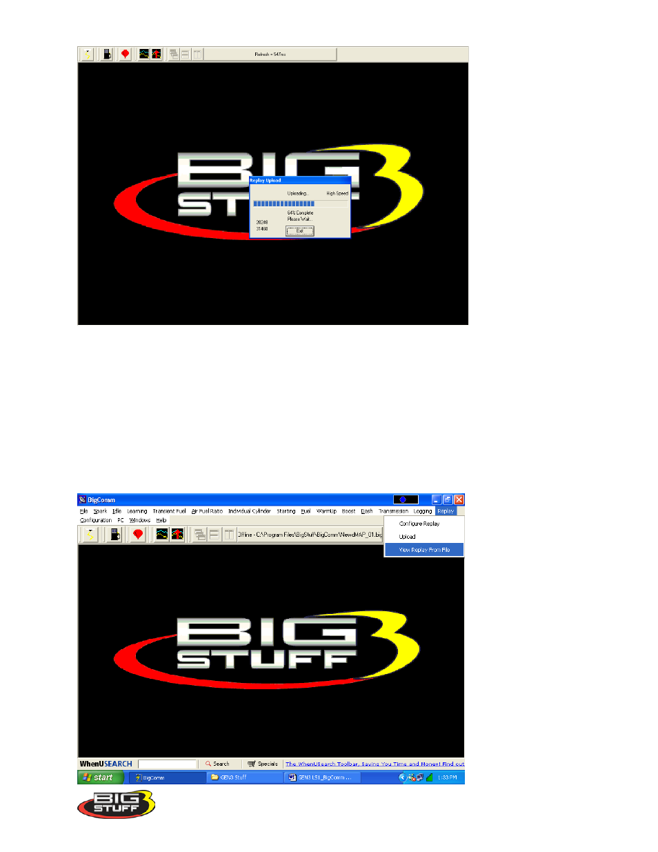 View replay from file, View_replay_from_file | Precision Turbo and Engine BigStuff3 GEN3 PRO SEFI (LS1) System Hardware & BigComm Software User Manual | Page 113 / 122