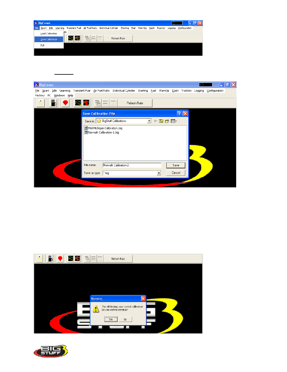 Load calibration, Load_a_calibration | Precision Turbo and Engine BigStuff3 GEN3 PRO SEFI (LS1) System Hardware & BigComm Software User Manual | Page 118 / 122