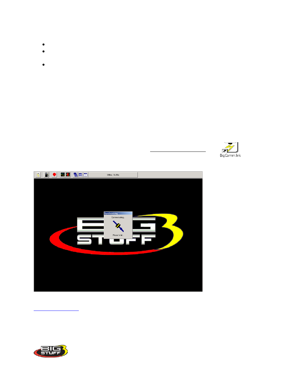 Establishing a connection, Establishing_a_connection | Precision Turbo and Engine BigStuff3 GEN3 PRO SEFI (LS1) System Hardware & BigComm Software User Manual | Page 29 / 122