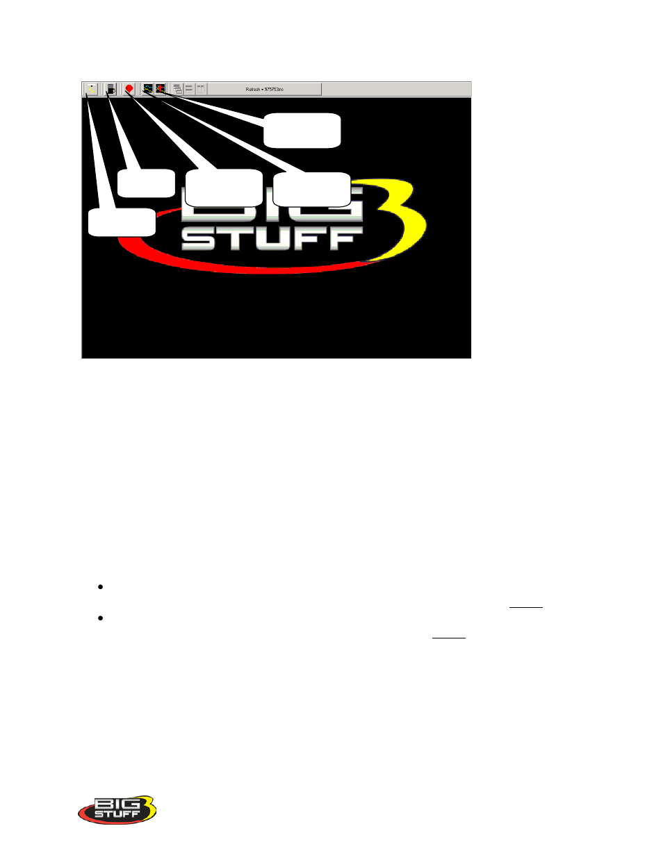 Bigcomm_main_menu_screen, Inputting_values_into_cells, Closing_windows | Bigcomm main menu screen, Inputting values into a cell, Closing windows | Precision Turbo and Engine BigStuff3 GEN3 PRO SEFI (LS1) System Hardware & BigComm Software User Manual | Page 30 / 122