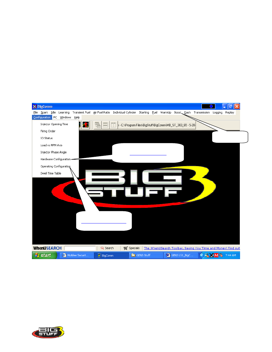 Configuration, Hardware_configuration, Hardware configuration | Precision Turbo and Engine BigStuff3 GEN3 PRO SEFI (LS1) System Hardware & BigComm Software User Manual | Page 31 / 122