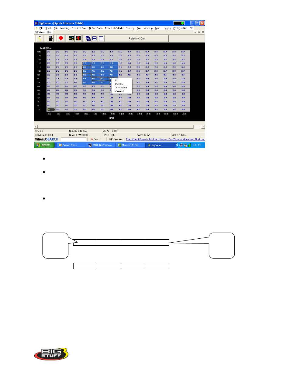 Precision Turbo and Engine BigStuff3 GEN3 PRO SEFI (LS1) System Hardware & BigComm Software User Manual | Page 58 / 122