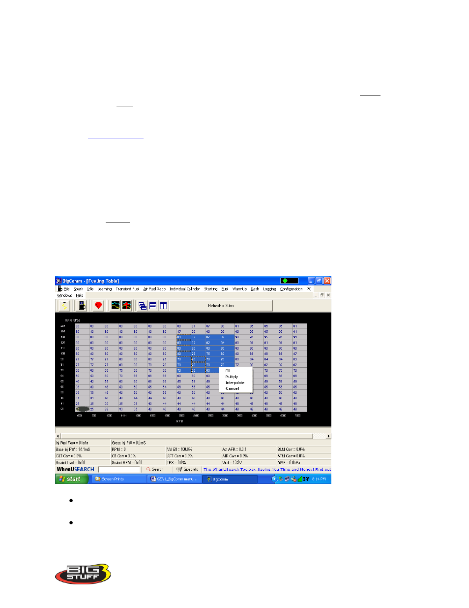 Precision Turbo and Engine BigStuff3 GEN3 PRO SEFI (LS1) System Hardware & BigComm Software User Manual | Page 62 / 122