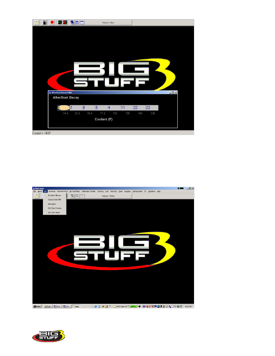 Idle | Precision Turbo and Engine BigStuff3 GEN3 PRO SEFI (LS1) System Hardware & BigComm Software User Manual | Page 69 / 122