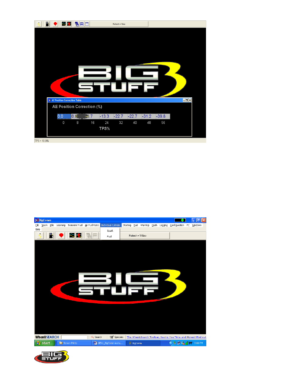 Individual cylinder, Individual_cylinder | Precision Turbo and Engine BigStuff3 GEN3 PRO SEFI (LS1) System Hardware & BigComm Software User Manual | Page 86 / 122